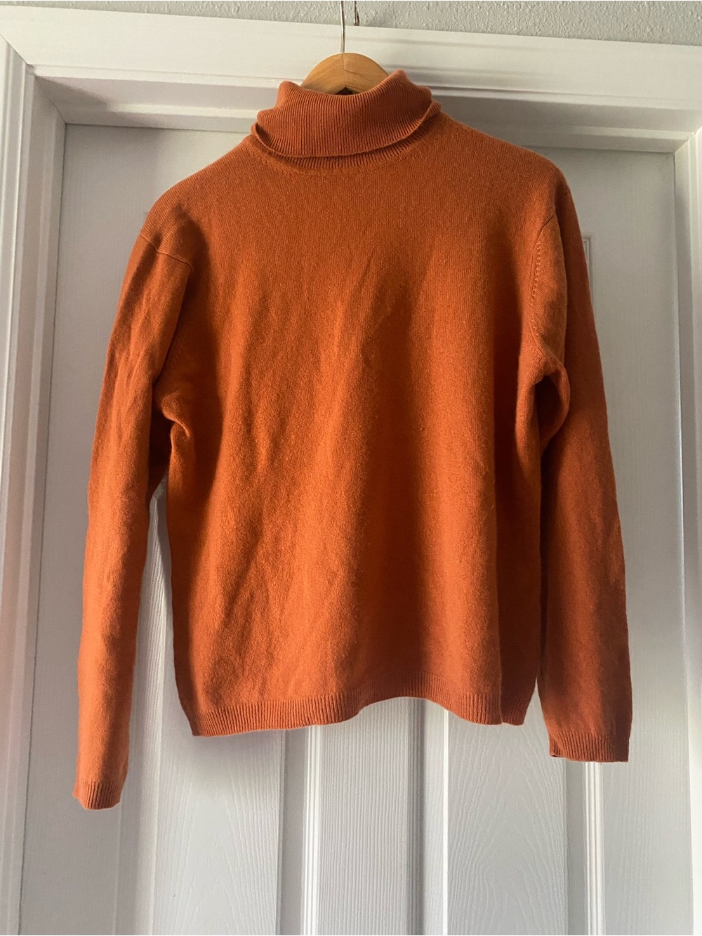 Lord & Taylor Orange Turtleneck Sweater